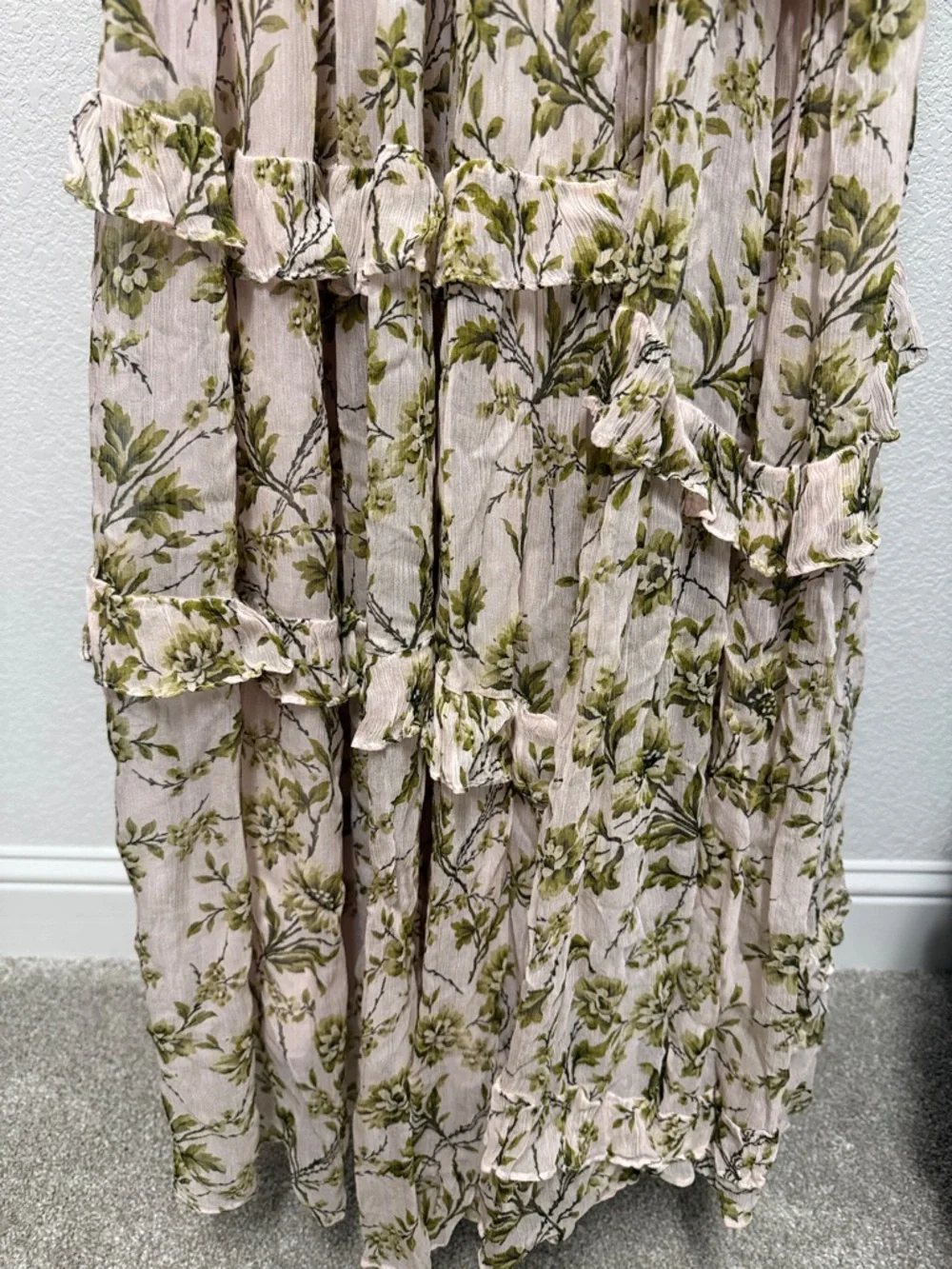 BHLDN Liana Printed V-Neck Long-Sleeve Maxi Dress - Picture 9 of 12